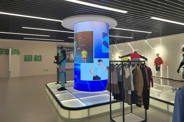 佛山市某品牌體驗店 - 弧形、圓柱LED顯示屏