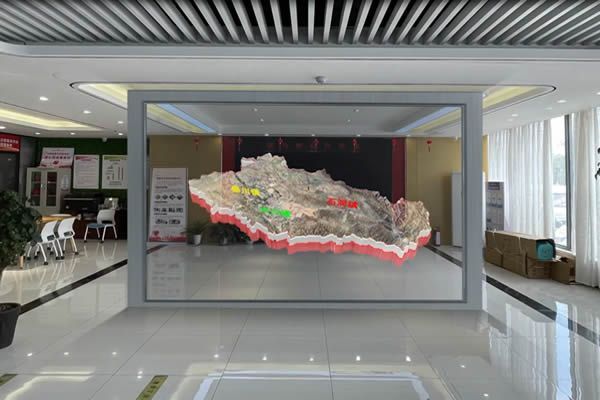 商場(chǎng)半透明的大屏幕是什么